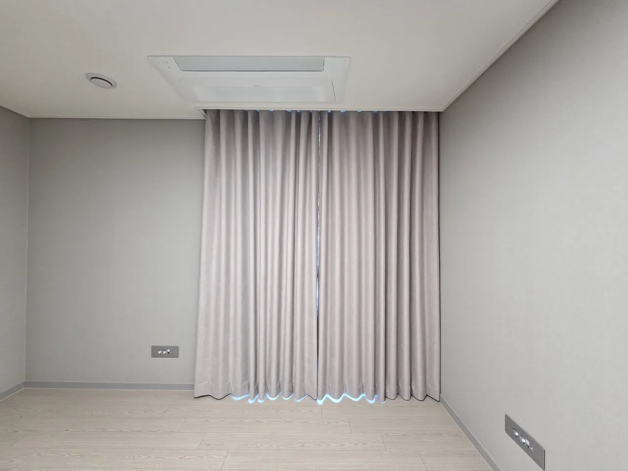 중동 내추럴 린넨 룩 커튼